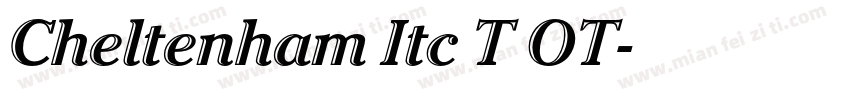 Cheltenham Itc T OT字体转换